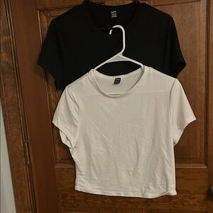 SHEIN Black and White Women Tops